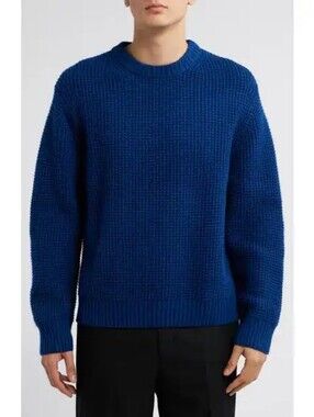 Wax London Wilde crewneck sweater Nylon Alpaca Wool Blend Blue S
